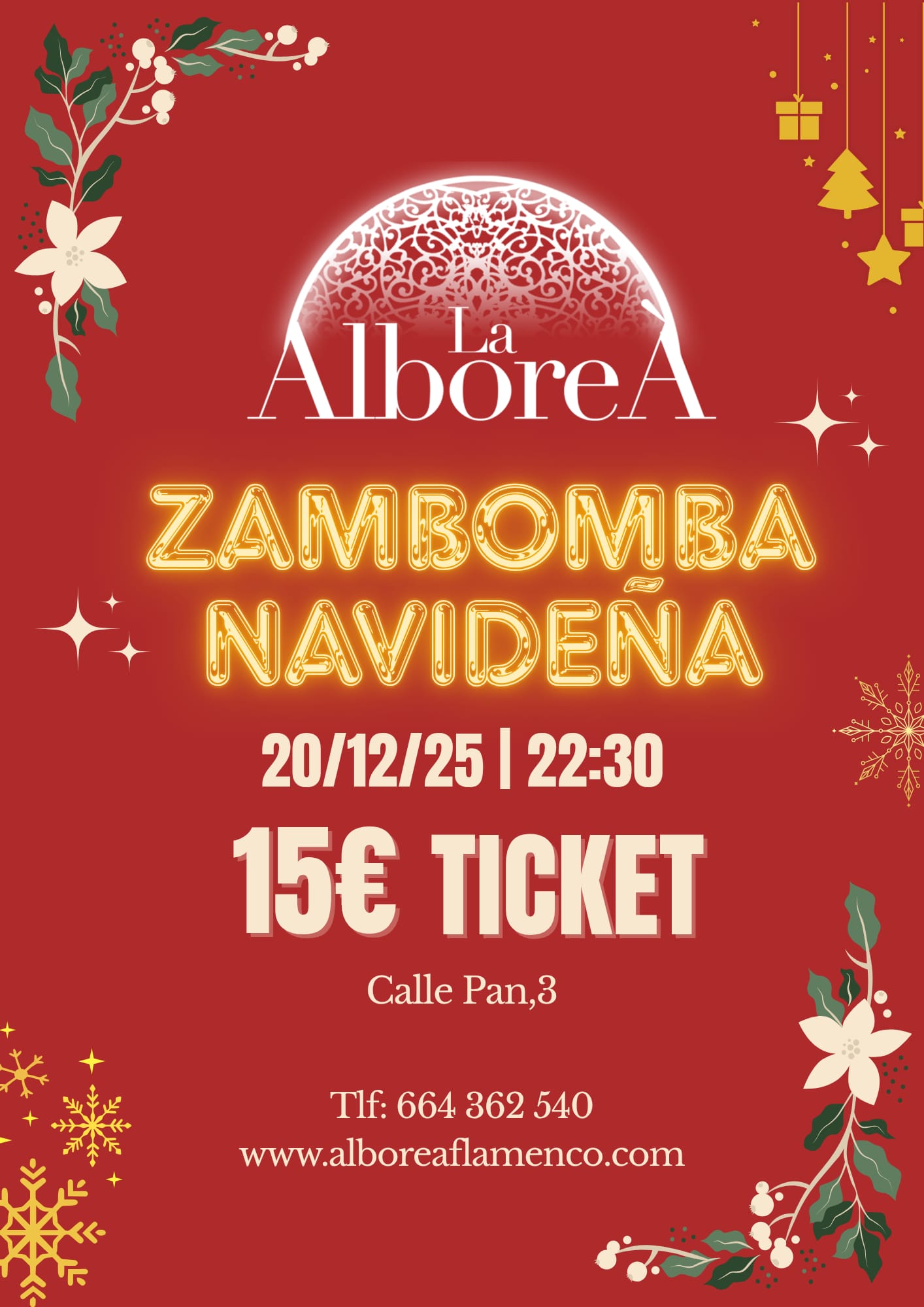 Comprar entradas para zambomba de Navidad en Granada 2025